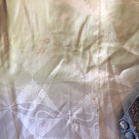Light weight blue/grey silk michiyuki coat - Picture 6 of 6